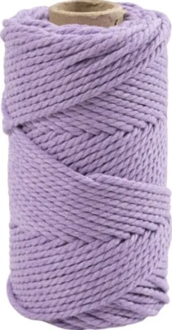 Macramé Reb - L 55 M - Ø 4 MM - Lilla - 330 G