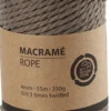 Macramé Reb - L 55 M - Ø 4 MM - Lys Brun - 330 G