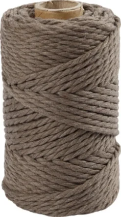 Macramé Reb - L 55 M - Ø 4 MM - Lys Brun - 330 G