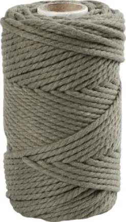 Macramé Reb - L 55 M - Ø 4 MM - Mos Grøn - 330 G