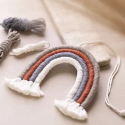 Macramé Regnbue DIY Kit Til Begyndere