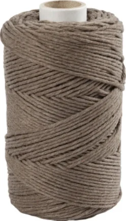Macramé Snor - L 198 M - Ø 2 MM - Lys Brun - 330 G