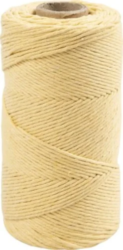 Macramé Snor - Ø 2 MM - L 198 M - Lys Gul - 330 G