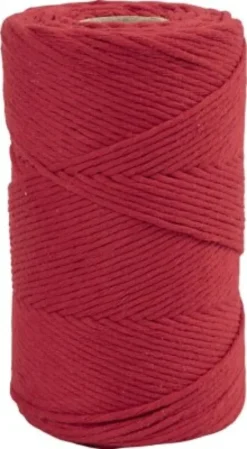 Macramé Snor - 2 MM - Rød