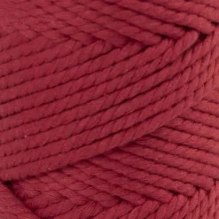 Macramé Snor - 4 MM - Rød - 55 Meter