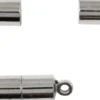 Magnetlås - L 17 MM - Ø 5 MM - Forsølvet - 10 Stk