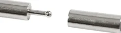 Magnetlås - Str. 3X14 MM - Hulstr. 2 MM - Forsølvet - 40 Stk