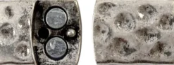 Magnetlås - Str. 7X29 MM - Hulstr. 3X10 MM - Antik Sølv - 1 Stk