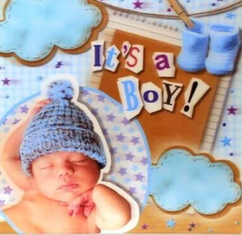 Magni - 3D Kort - It's A Boy
