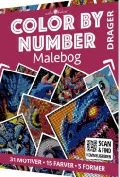 Malebog: Color By Number - Drager