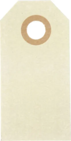 Manillamærker - Str. 3X6 CM - 250 G - Creme - 1000 Stk