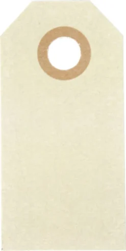 Manillamærker - Str. 3X6 CM - 250 G - Creme - 30 Stk
