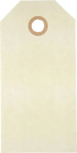 Manillamærker - Str. 5X10 CM - 250 G - Creme - 1000 Stk