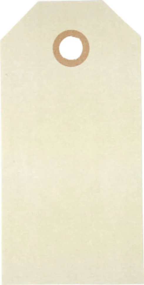 Manillamærker - Str. 5X10 CM - 250 G - Creme - 1000 Stk