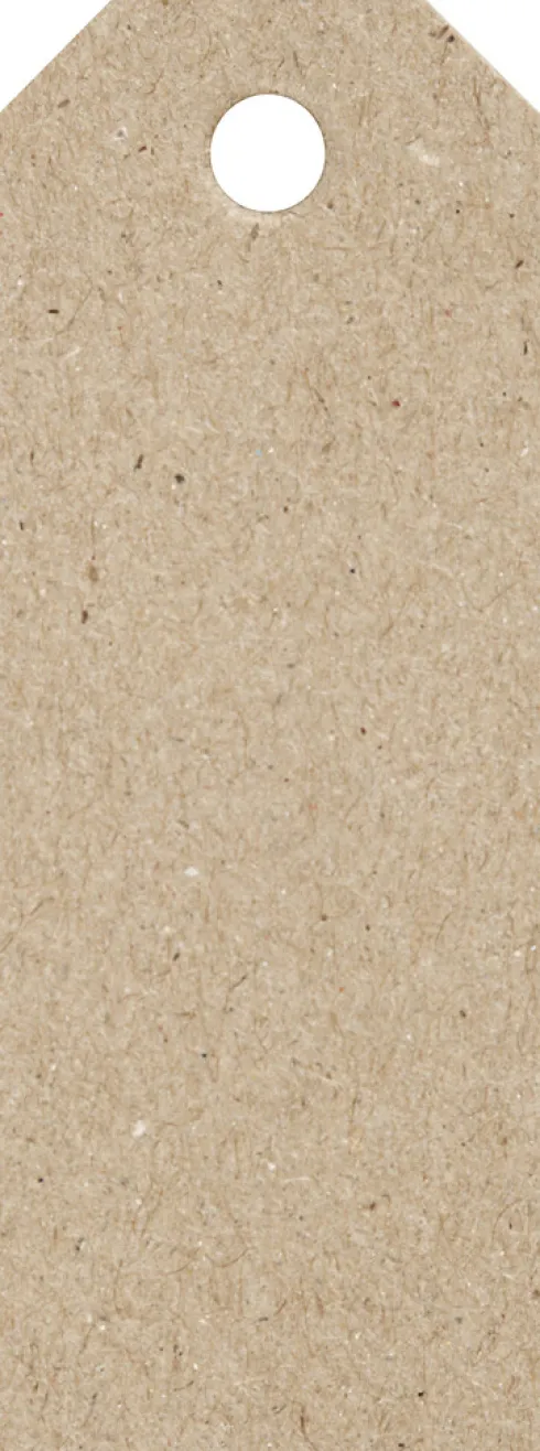 Manillamærker - Str. 3X8 CM - 220 G - Natur - 20 Stk