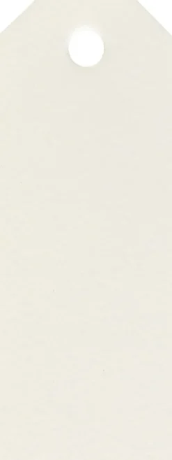 Manillamærker - Str. 3X8 CM - 220 G - Råhvid - 20 Stk