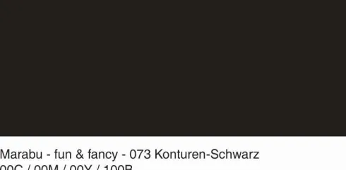 Marabu - Fun & Fancy - Vinduesmaling - 80 ML - Kontur Sort