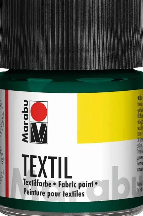 Marabu - Textil - Mørkegrøn 068 - 50 ML - Tekstilmaling