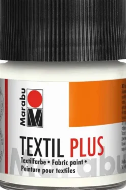 Marabu - Textil Plus - Hvid 070 - 50 ML - Tekstilmaling