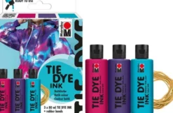 Marabu - Tie Dye Ink Batikfarve Kit - Trend - 3X80 ML