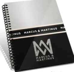 Marcus Og Martinus: Notebog A5 Silver