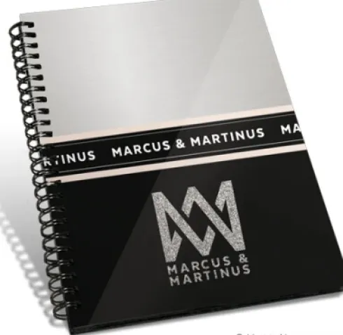 Marcus Og Martinus: Notebog A5 Silver