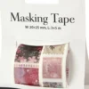 Masking Tape - Frimærke- Og Blomstermotiver - L 3+5 M - B 20+25 MM - 2 Ruller