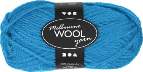 Melbourne Uldgarn - L 92 M - Pind 4-5,5 - Lyseblå - 50 G
