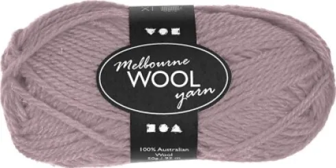 Melbourne Uldgarn - L 92 M - Pind 4-5,5 - Lys Lilla - 50 G