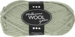 Melbourne Uldgarn - L 92 M - Pind 4-5,5 - Lys Grøn - 50 G