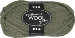 Melbourne Uldgarn - L 92 M - Pind 4-5,5 - Mørk Grøn - 50 G
