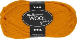 Melbourne Uldgarn - L 92 M - Pind 4-5,5 - Okker - 50 G