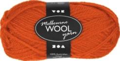 Melbourne Uldgarn - L 92 M - Pind 4-5,5 - Orange - 50 G