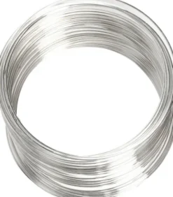 Memory Wire - Ø 6 CM - Tykkelse 0,8 MM - Forsølvet - 1 Stk