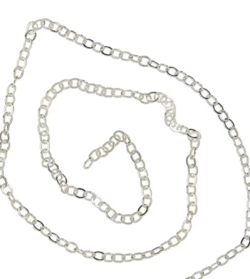 Me & My Box - Ankerkæde 45 CM - Sølvbelagt 925 Sterling