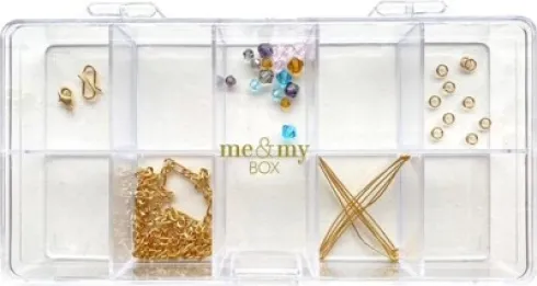 Me & My Box - DIY Perle Halskæde Kit - Figaro - Guldbelagt 18K