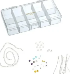 Me & My Box - DIY Perle Halskæde Kit - Figaro - Sølvbelagt 925