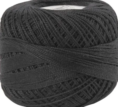Merceriseret Bomuldsgarn - Nål 2-2,5 - Sort - 125 M - 20 G