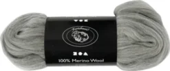 Merino Uld Garn - Tykkelse 21 My - Grå - 100 G