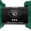 Merino Uld Garn - Tykkelse 21 My - Grøn - 100 G