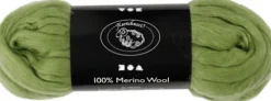 Merino Uld Garn - Tykkelse 21 My - Kaktus - 100 G