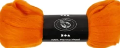 Merino Uld Garn - Tykkelse 21 My - Orange - 100 G