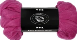 Merino Uld Garn - Tykkelse 21 My - Rødviolet - 100 G
