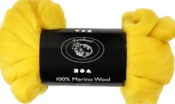 Merino Uld Garn - Tykkelse 21 My - Solgul - 100 G