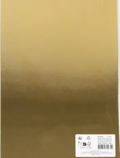 Metalkarton - A4 - Ark 210X297 MM - 280 G - Guld - 10 Ark