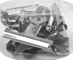 Metalklemme - B 7,5 CM - Sølv - 6 Stk