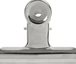 Metalklemme - B 7,5 CM - Sølv - 6 Stk