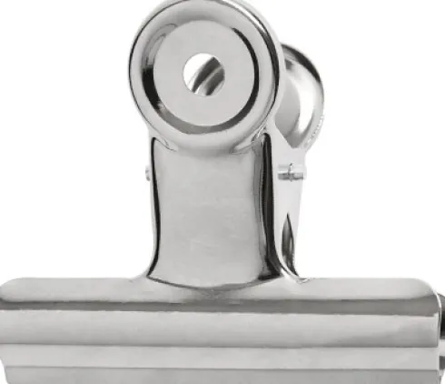 Metalklemme - B 7,5 CM - Sølv - 6 Stk