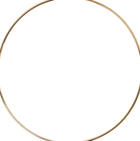 Metalring - Ø 20 CM - Tykkelse 3 MM - Guld - 1 Stk
