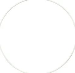 Metalring - Ø 15 CM - Tykkelse 2 MM - Hvid - 10 Stk